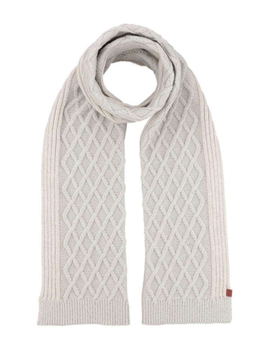 Women Bickley + Mitchell | Mix Pattern Scarf Grey Twist