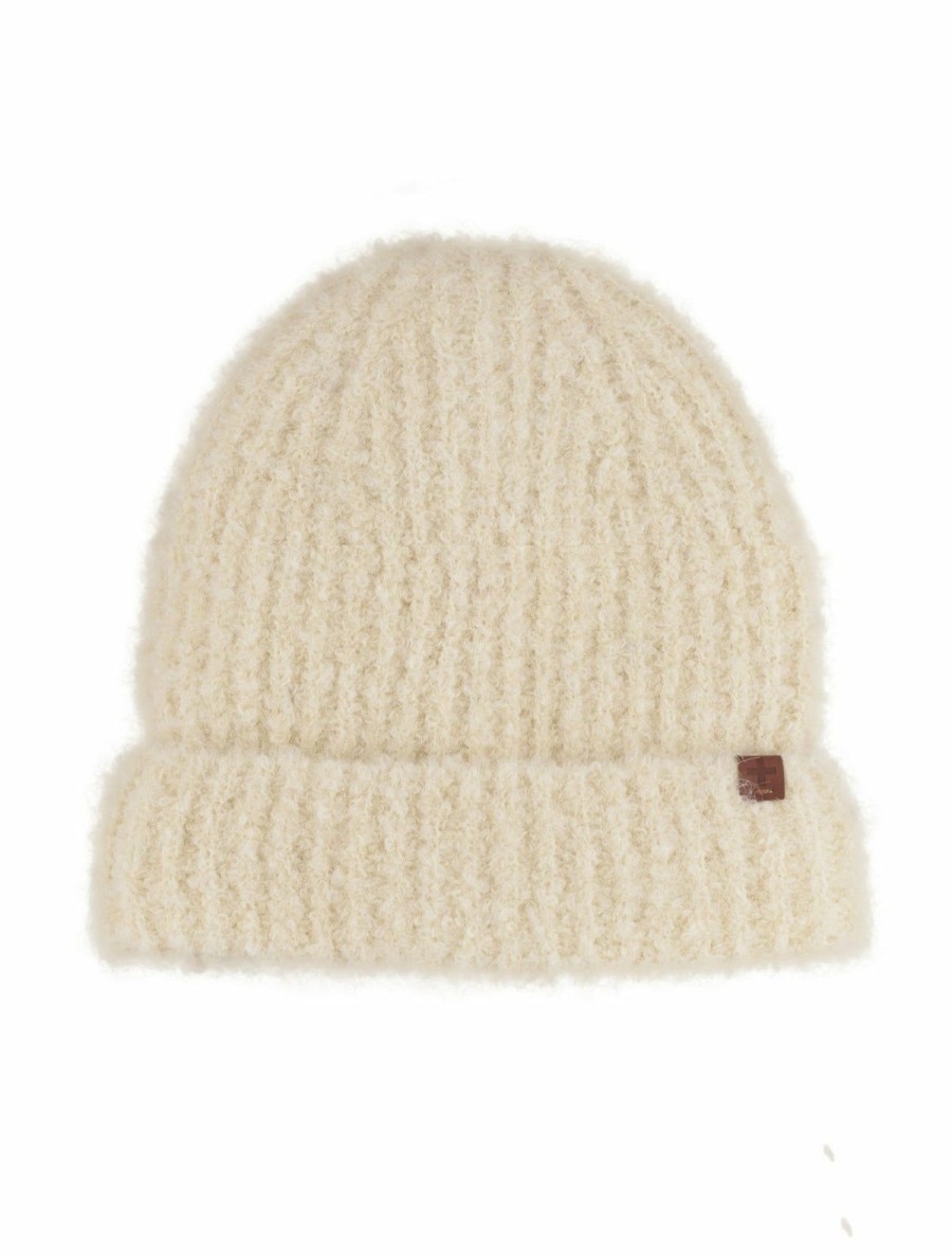 Women Bickley + Mitchell | Boucle Rib Teddy Beanie