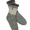 Men Bickley + Mitchell | Chunky Rib Melange Slipper Socks