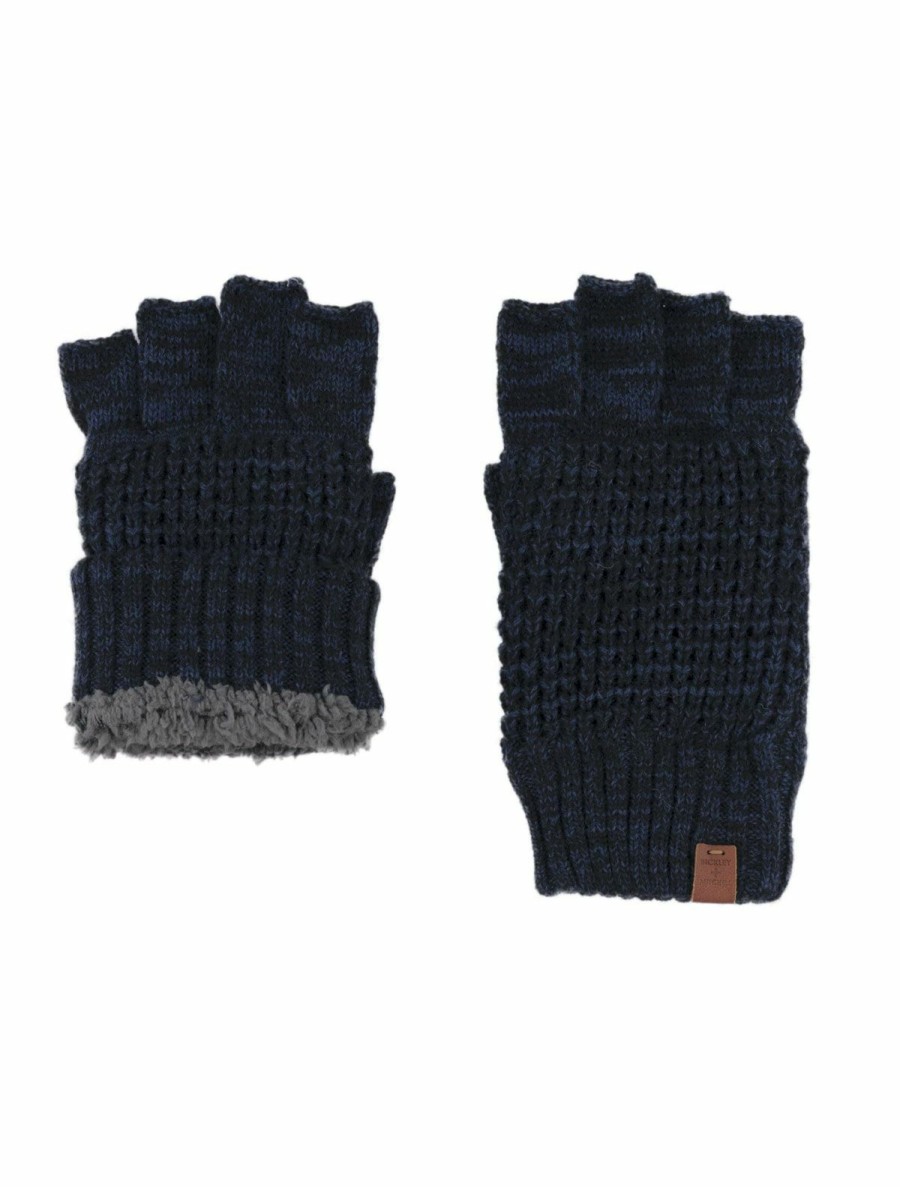 Men Bickley + Mitchell | Wool Waffle Teddy Fingerless Gloves