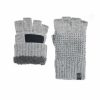 Men Bickley + Mitchell | Wool Waffle Teddy Fingerless Gloves