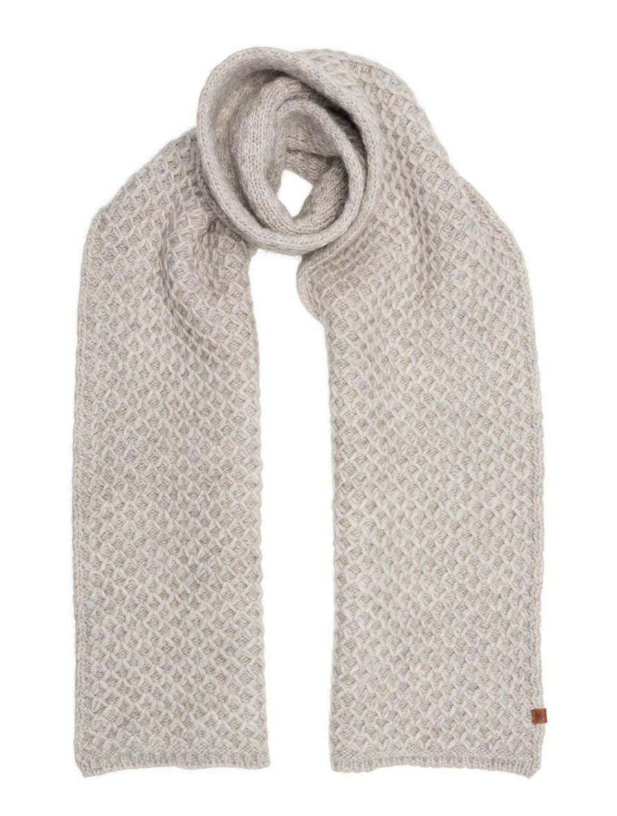 Women Bickley + Mitchell | Wool And Alpaca Blend Scarf Linen