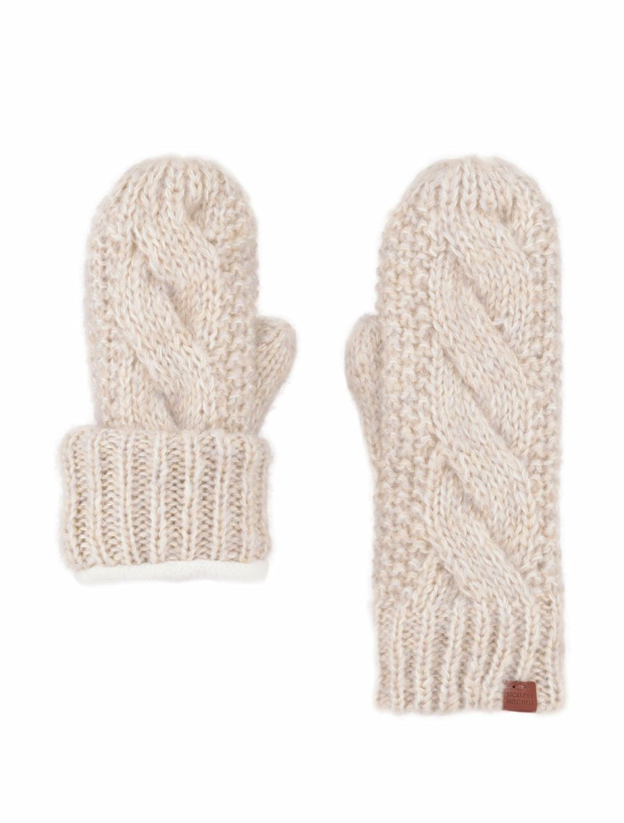 Women Bickley + Mitchell | Cable Twist Mittens