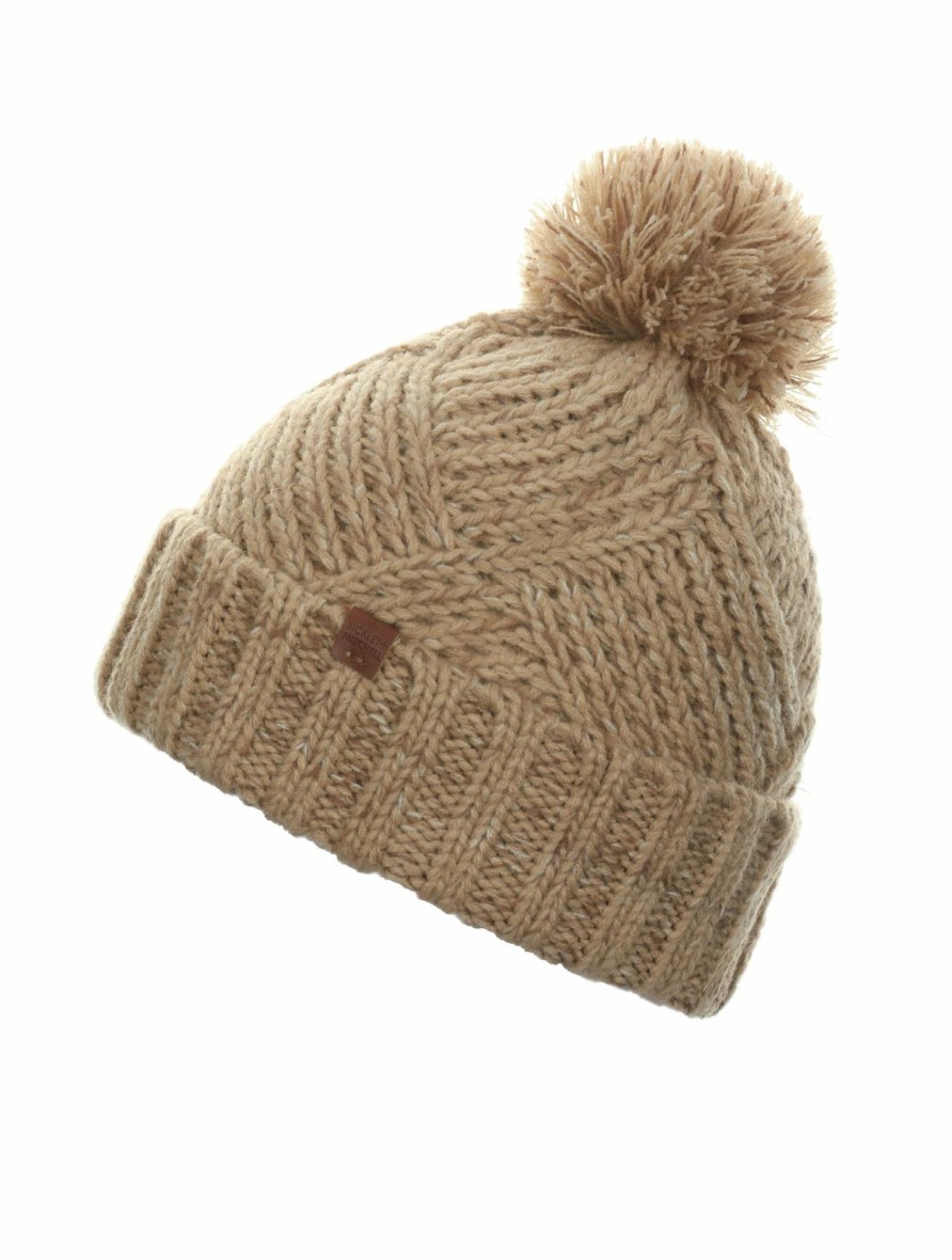 Girls Bickley + Mitchell | Pattern Melange Pompom Beanie