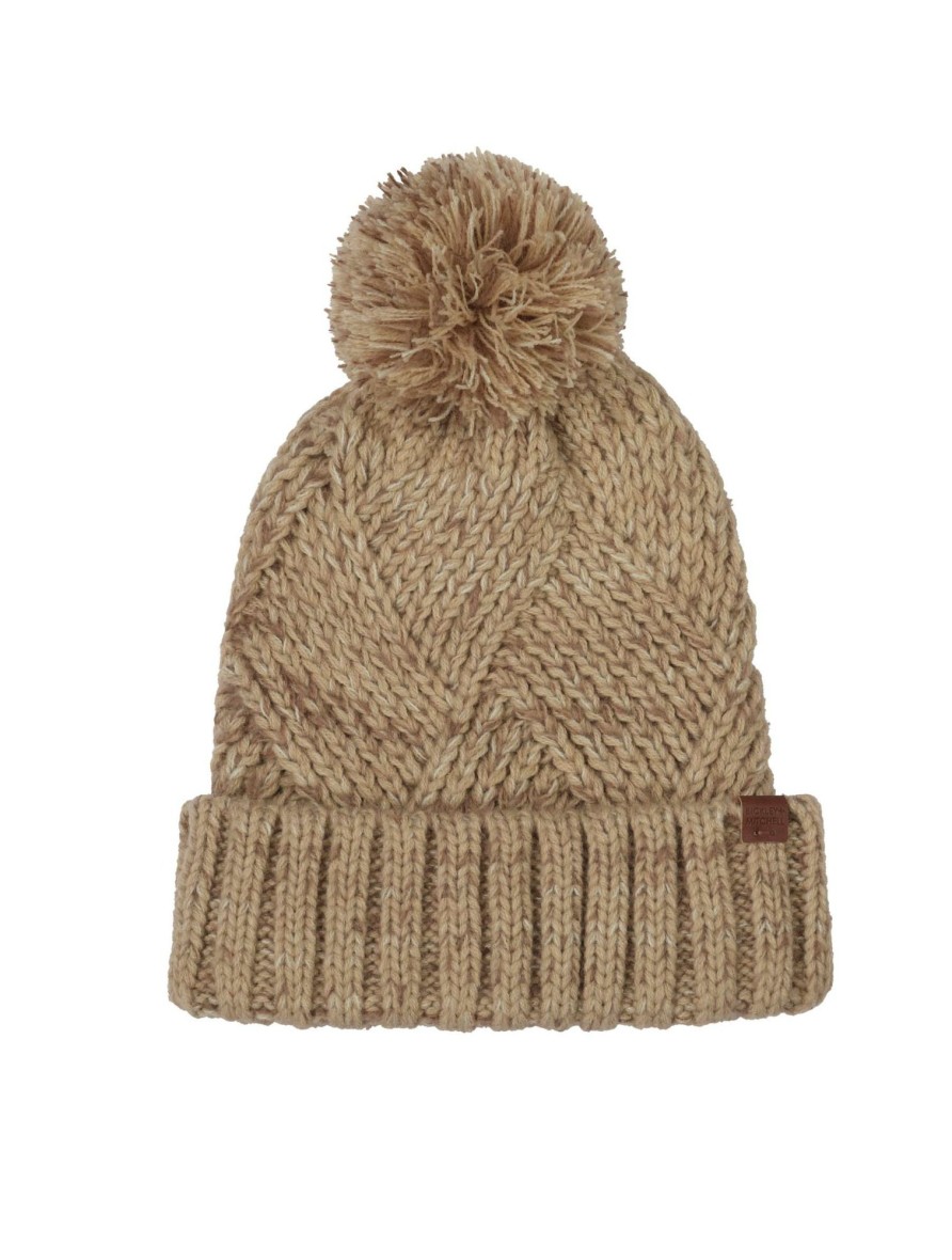 Girls Bickley + Mitchell | Pattern Melange Pompom Beanie