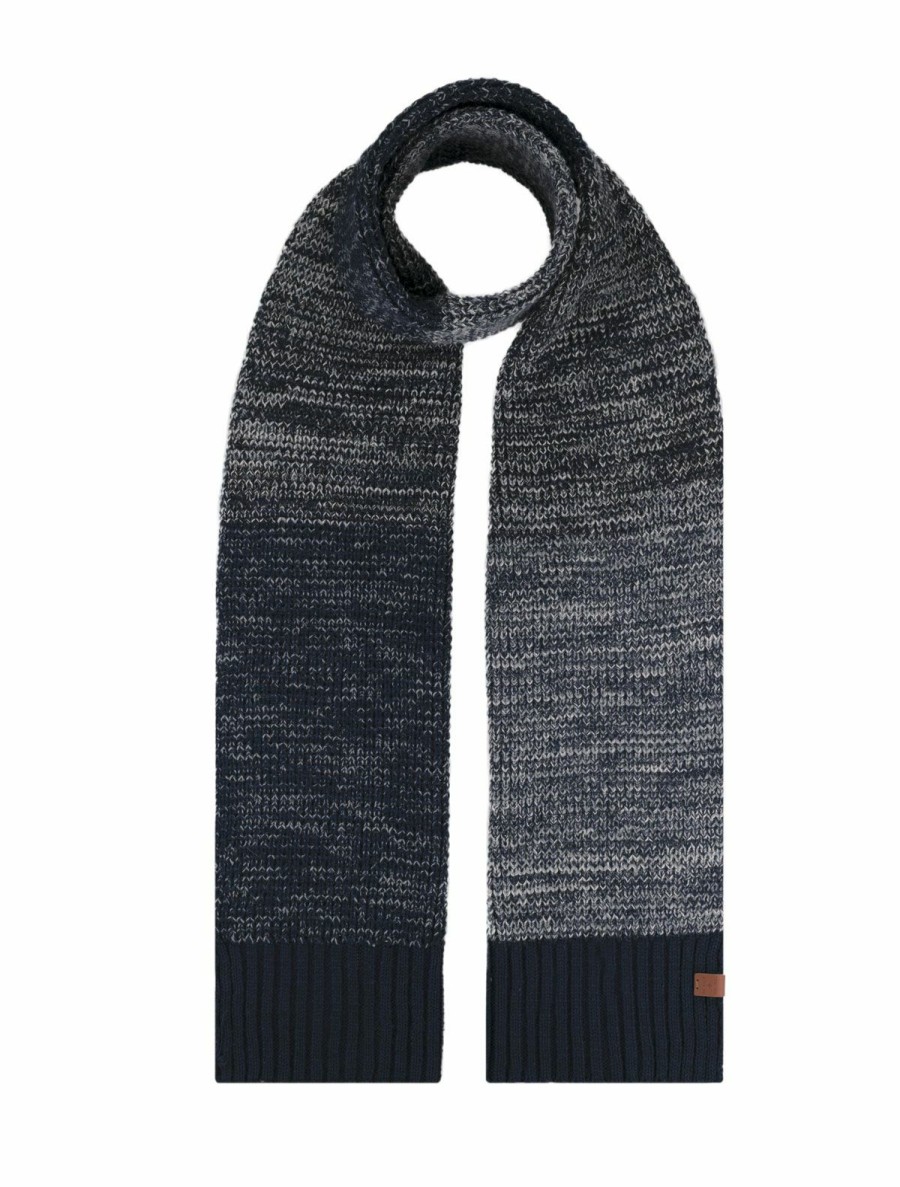 Men Bickley + Mitchell | Wool Melange Scarf Navy