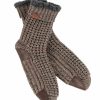 Men Bickley + Mitchell | Wool Blend Waffle Fleck Slipper Socks