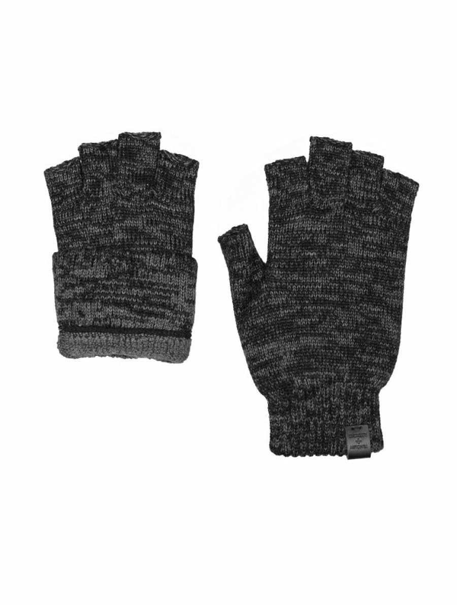 Men Bickley + Mitchell | Fingerless Gloves Leather Patch