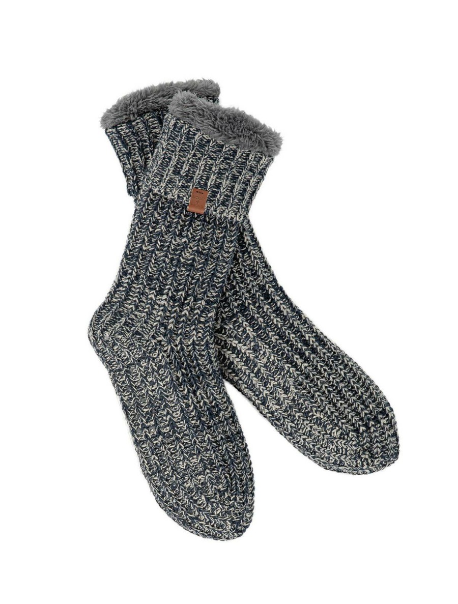 Men Bickley + Mitchell | Melange Rib Slipper Socks